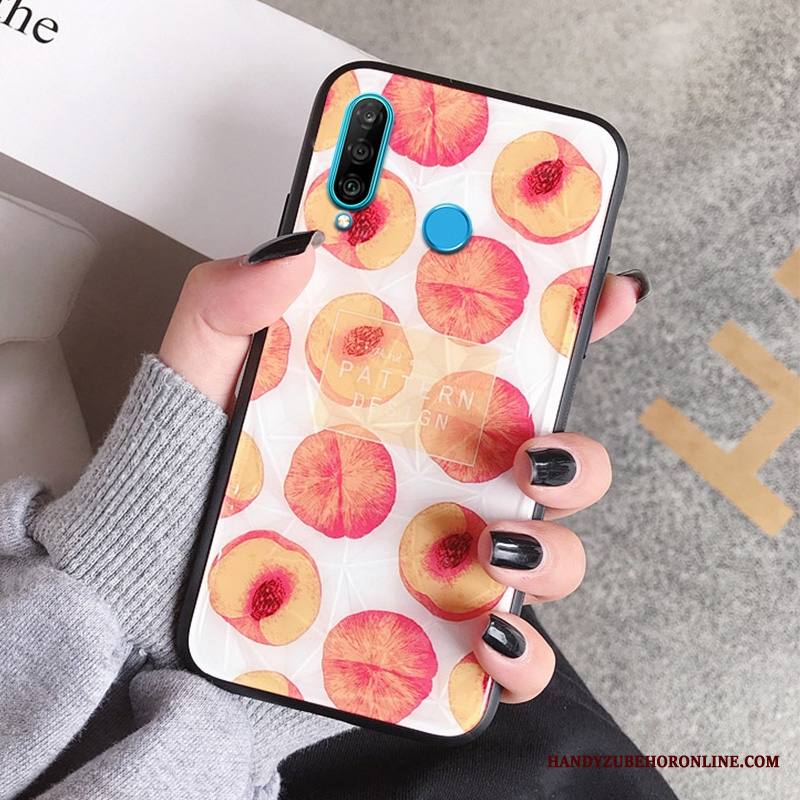 Huawei P30 Lite Kuori Persoonallisuus Puhelimen Kuoret Näytönsuojus Trendi Karkaisu Punainen