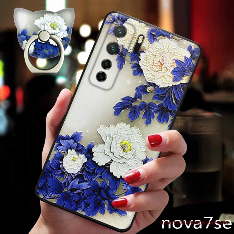 Huawei P40 Lite 5g Ohut Persoonallisuus Kuori Pehmeä Neste Sininen Tuuli Silikoni