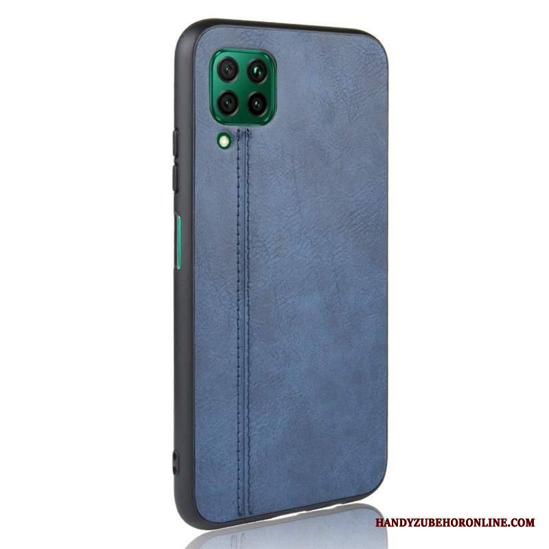Huawei P40 Lite All Inclusive Pehmeä Neste Yksinkertainen Suojaus Kotelo Sininen Kuori