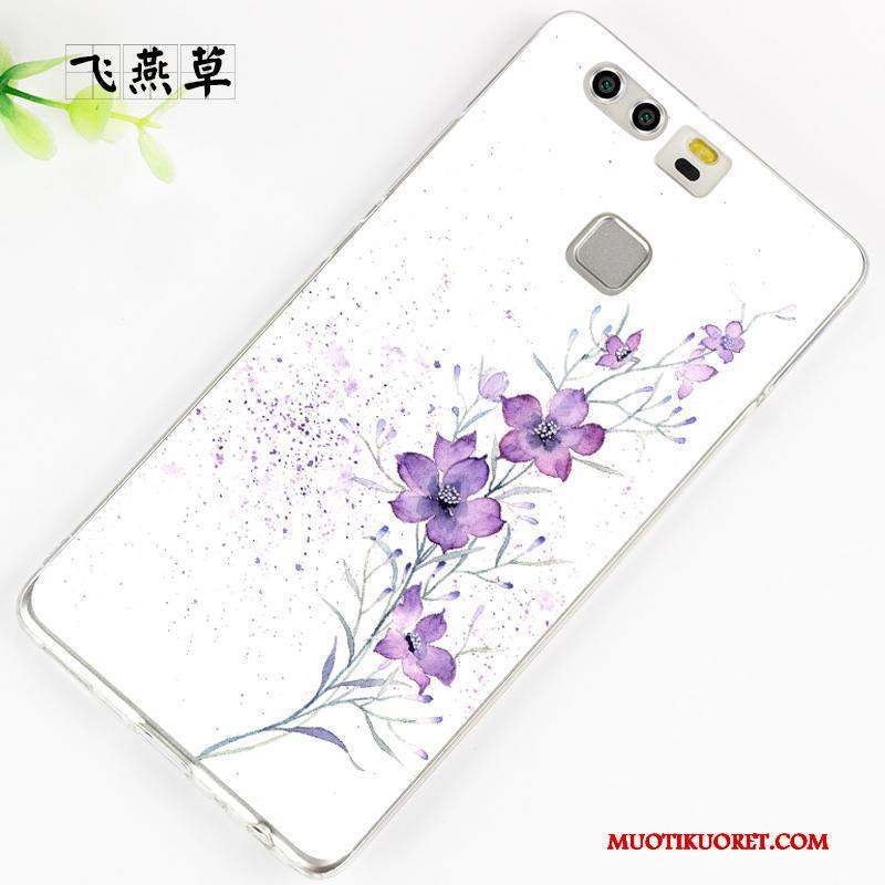 Huawei P9 Plus Kuori Suojaus Murtumaton Kotelo Persoonallisuus Violetti Pehmeä Neste Silikoni