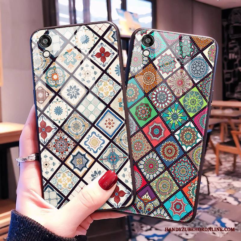 Huawei Y5 2019 Kotelo Puhelimen Kuoret Murtumaton Kuori Kova Monivärinen Lasi