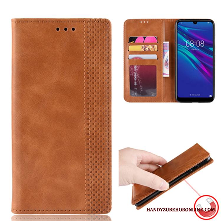 Huawei Y6 2019 Kuori Magneettinen Kotelo Suojaus Puhelimen Kuoret Nahkakotelo Salkku