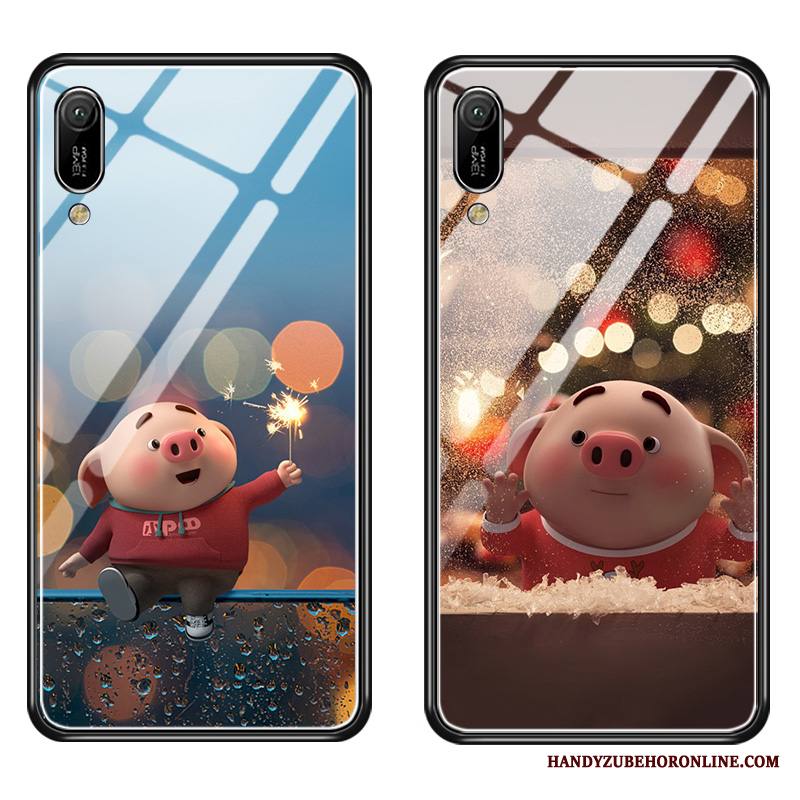 Huawei Y6 2019 Kuori Rakastunut Puhelimen Kuoret All Inclusive Kotelo Peili Murtumaton Sarjakuva