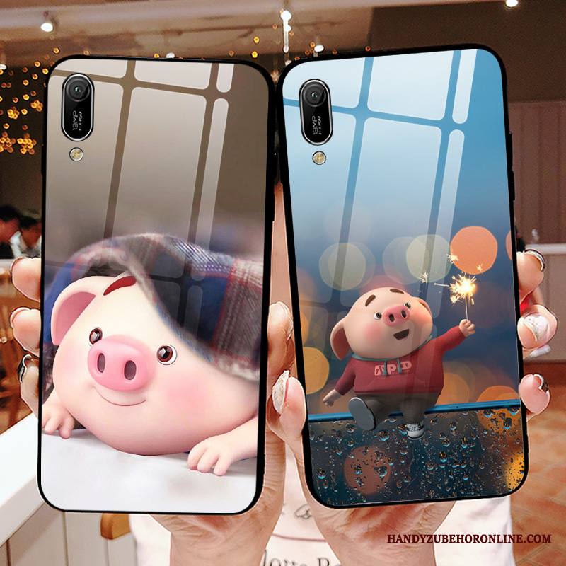 Huawei Y6 2019 Kuori Sininen Kotelo Peili Sarjakuva Net Red Pieni Puhelimen Kuoret
