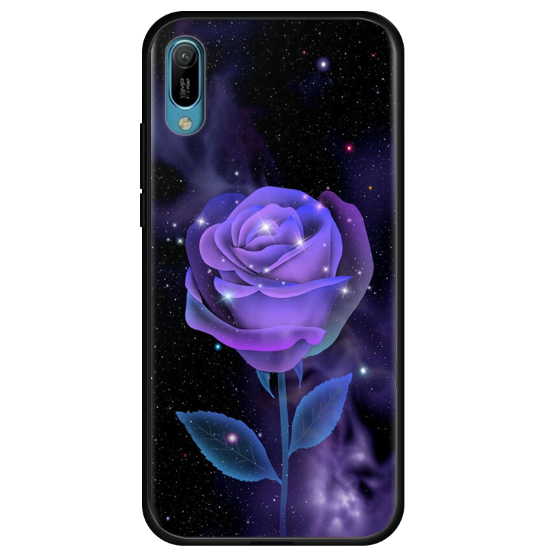 Huawei Y6 2019 Tila Pehmeä Neste Kotelo Kuori Puhelimen Kuoret Murtumaton Musta