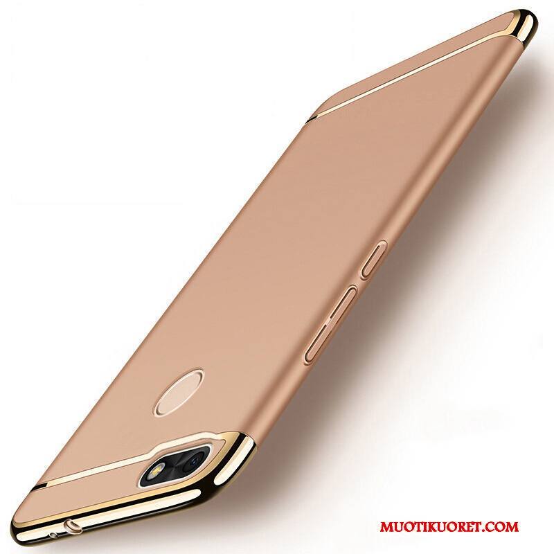 Huawei Y6 Pro 2017 All Inclusive Kulta Murtumaton Kuori Trendi Kova Suojaus