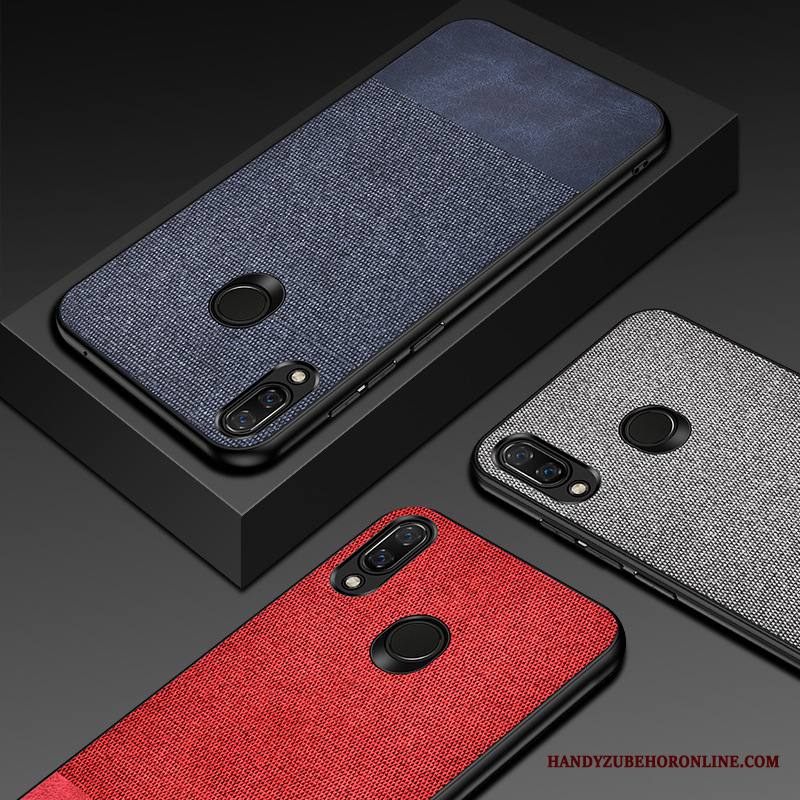 Huawei Y7 2019 Suojaus Harmaa Kuori Pehmeä Neste Flanelli Kotelo Puhelimen Kuoret