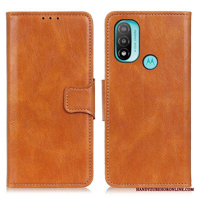 Kotelot Moto E40 / E30 / E20 Käännettävä Nahkaefekti