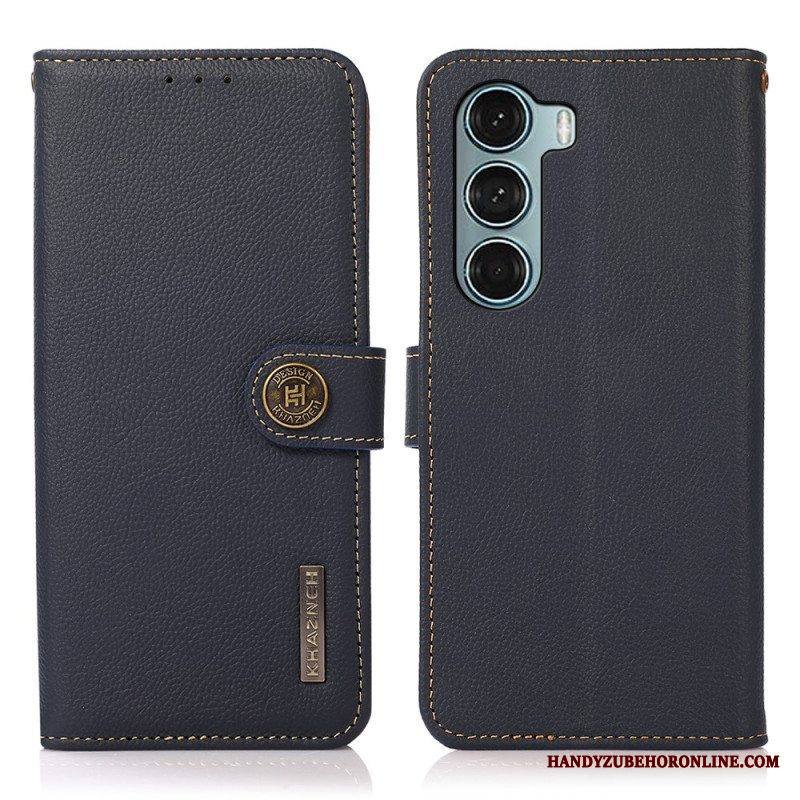 Kotelot Moto G200 5G Khazneh Rfid Aitoa Nahkaa