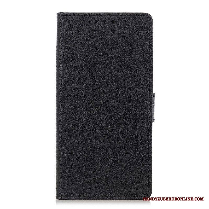 Kotelot Moto G200 5G Yksinkertainen Nahkaefekti
