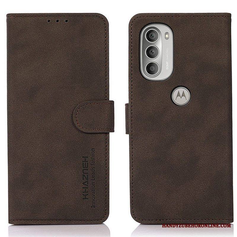 Kotelot Moto G51 5G Khazneh Fashion Leather Effect