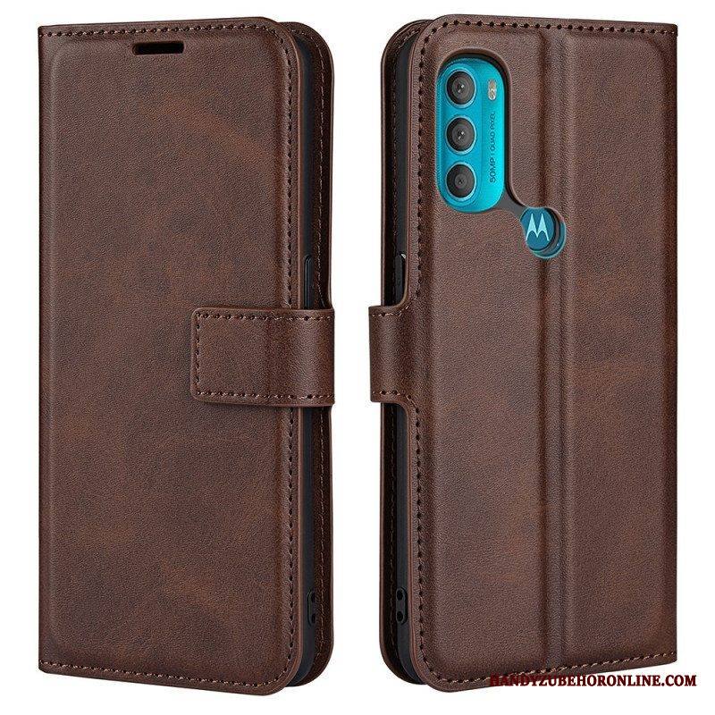 Kotelot Moto G71 5G Ohut Extreme Leather -efekti