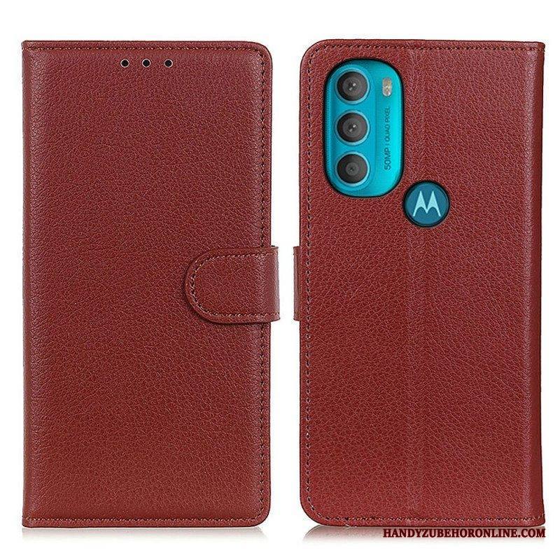 Kotelot Moto G71 5G Perinteisesti Litsi