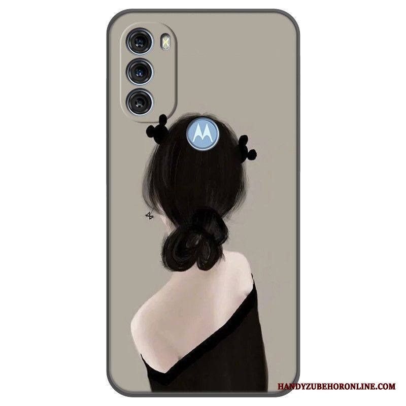 Kotelot Moto G71 5G Sininen Ja Keltainen Perhonen