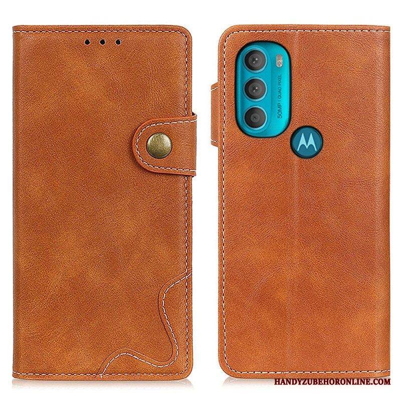 Kotelot Moto G71 5G Taiteellinen Ompelupainike