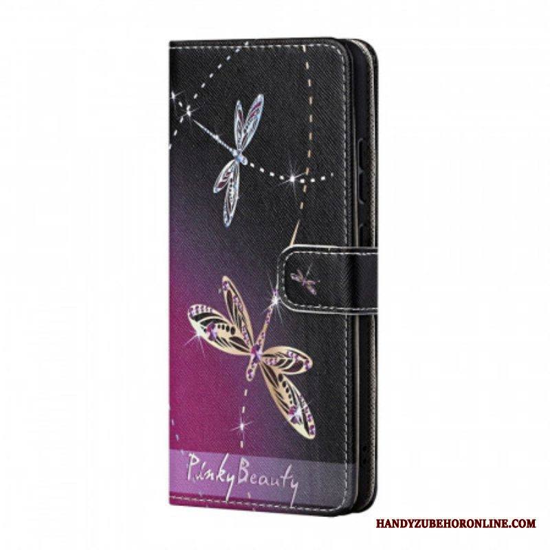 Kotelot Samsung Galaxy A13 5G / A04s Suojaketju Kuori Strappy Dragonflies