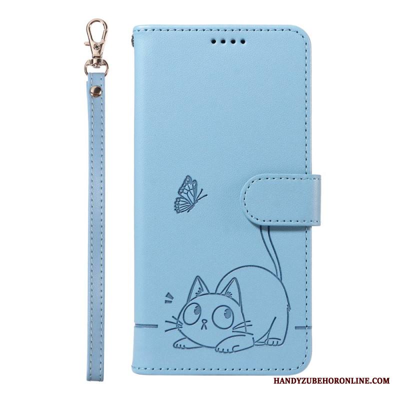 Kotelot Samsung Galaxy A17 4g / 5g Puhelinkuoret Kissakuvioinen Hihna