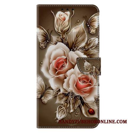 Kotelot Samsung Galaxy A17 4g / 5g Ruskeat Ruusut Suojakuori