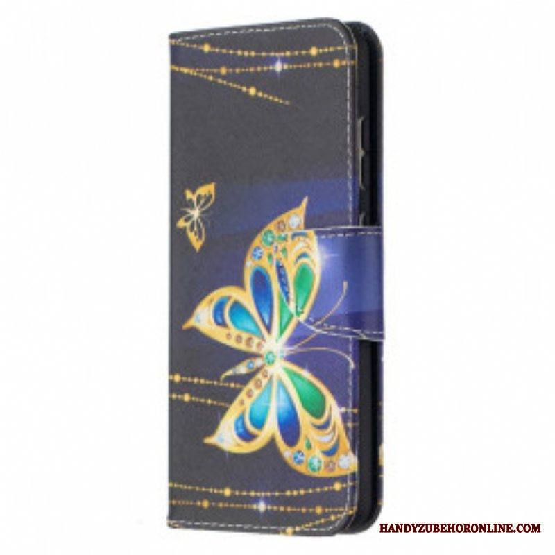 Kotelot Samsung Galaxy A52 4G / A52 5G / A52s 5G Kultaiset Perhoset