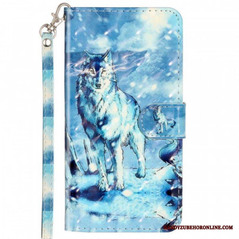 Kotelot Samsung Galaxy A53 5G Suojaketju Kuori Lanyard Wolf
