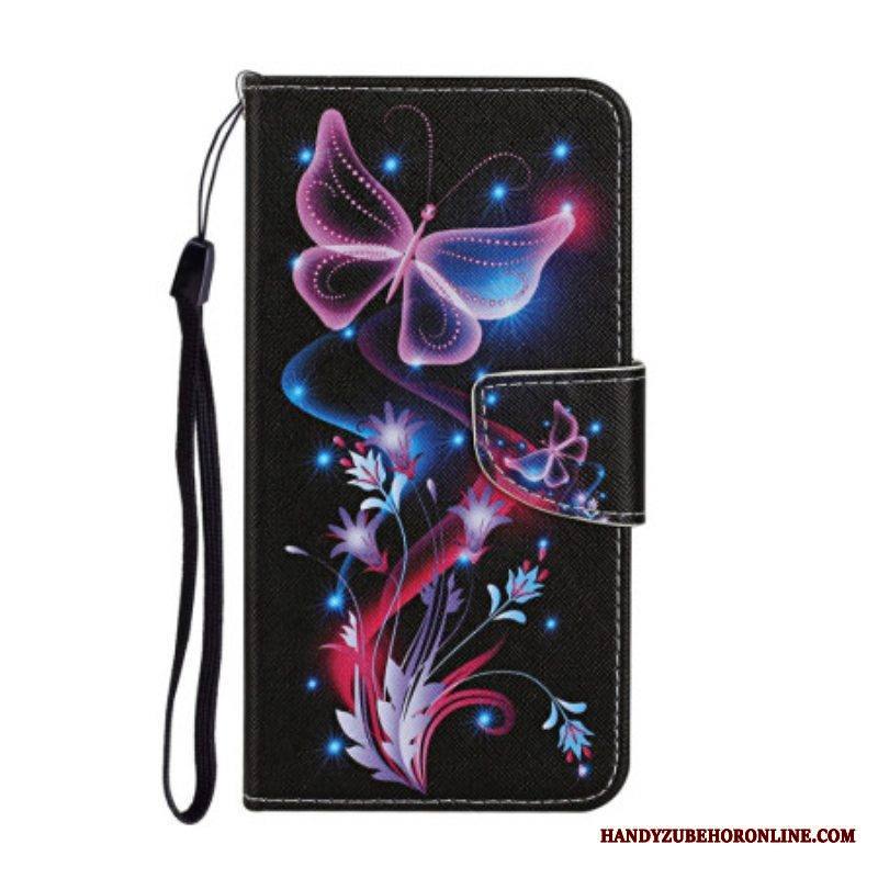 Kotelot Samsung Galaxy A54 5G Suojaketju Kuori Lanyard Moths