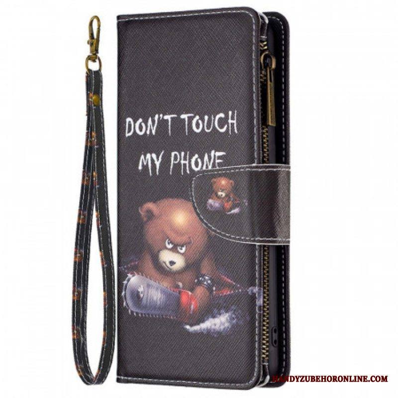 Kotelot Samsung Galaxy M23 5G Bear Coin Kukkaro Ja Kaulanauha