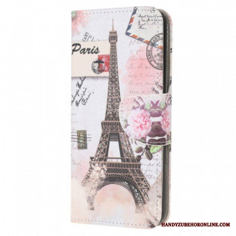 Kotelot Samsung Galaxy M32 Retro Eiffel-torni