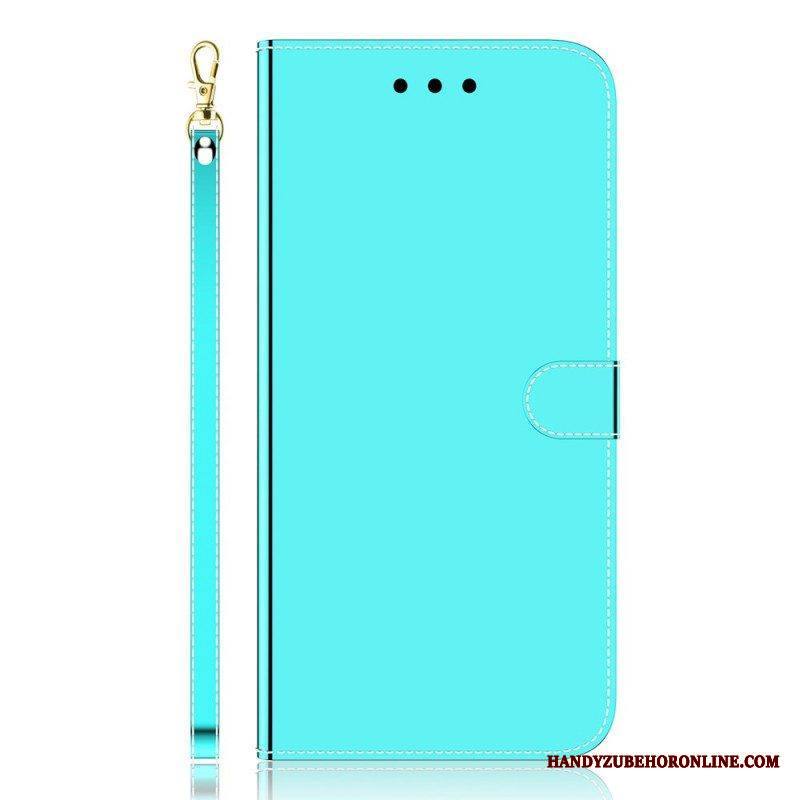 Kotelot Samsung Galaxy M52 5G Keinonahkainen Peili