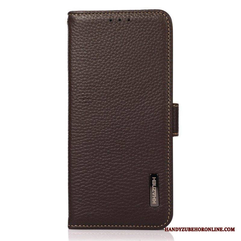 Kotelot Samsung Galaxy M53 5G Litsi Nahka Khazneh Rfid