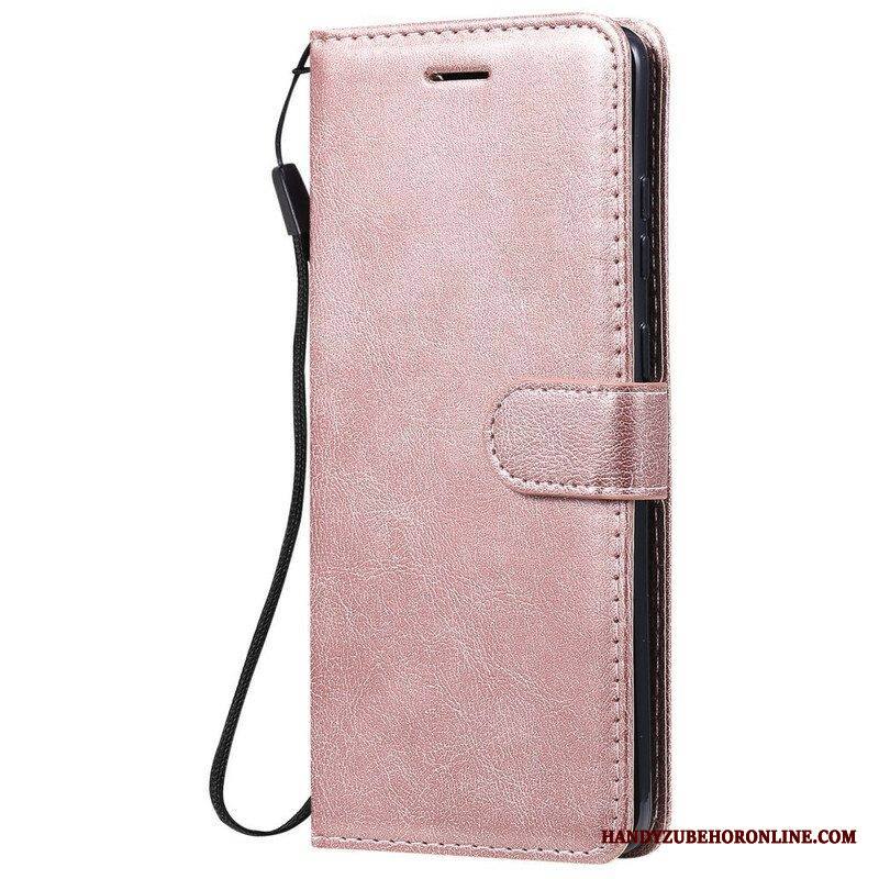 Kotelot Samsung Galaxy S20 Plus / S20 Plus 5G Suojaketju Kuori Strappy Leather Effect