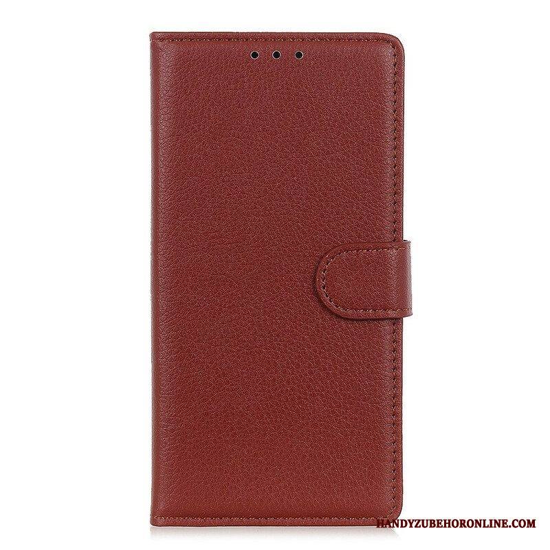 Kotelot Samsung Galaxy S21 5G Perinteinen Litchi Faux Leather