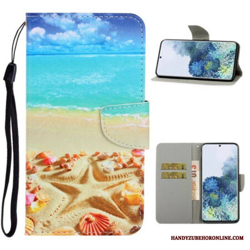 Kotelot Samsung Galaxy S21 5G Suojaketju Kuori Lanyard Beach