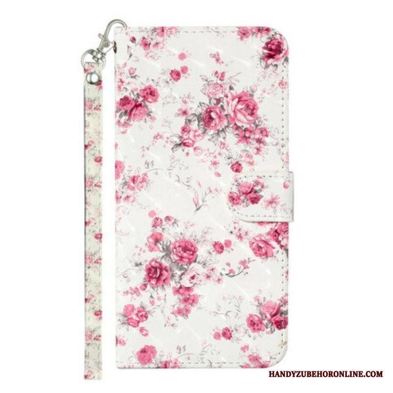 Kotelot Samsung Galaxy S21 5G Suojaketju Kuori Strap Light Spot Flowers