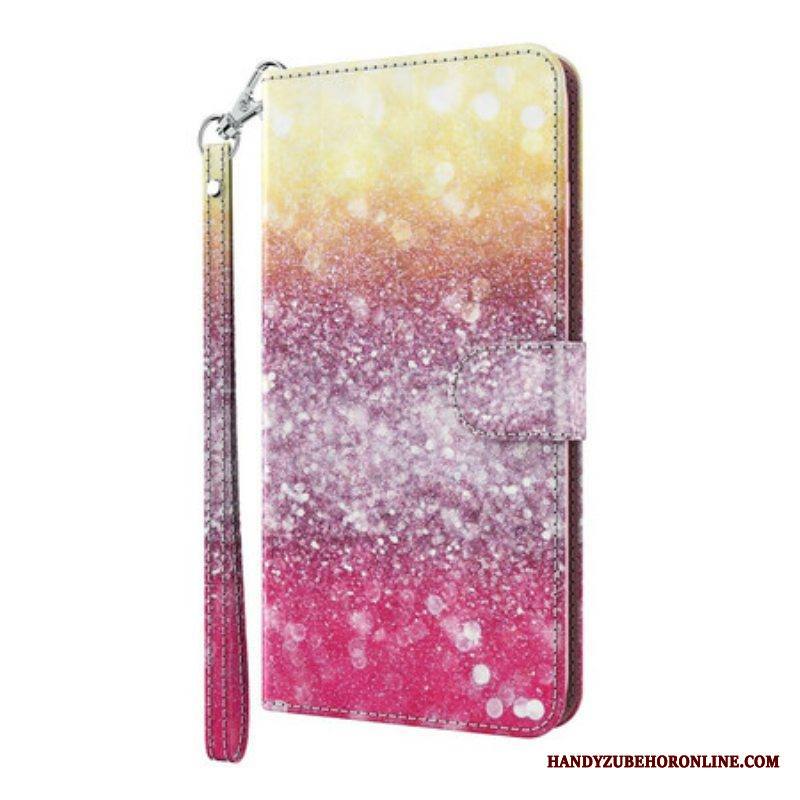 Kotelot Samsung Galaxy S21 Plus 5G Magenta Glitter Gradientti