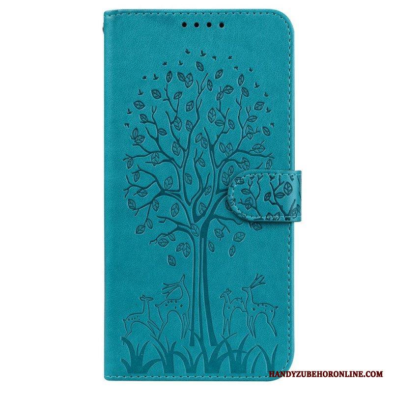 Kotelot Samsung Galaxy S22 5G Puu Ja Hirvi