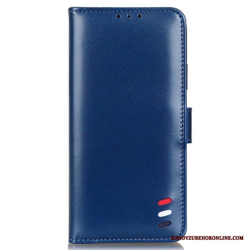 Kotelot Samsung Galaxy S22 Ultra 5G Kolmivärinen Nahkaefekti