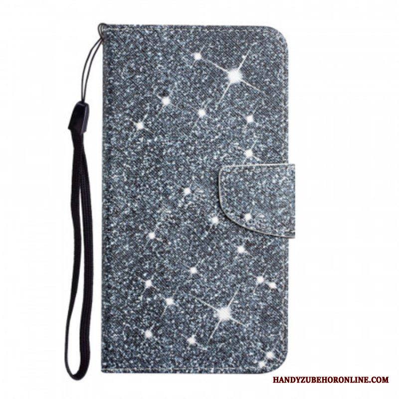 Kotelot Samsung Galaxy S22 Ultra 5G Suojaketju Kuori Strappy Paljetteja