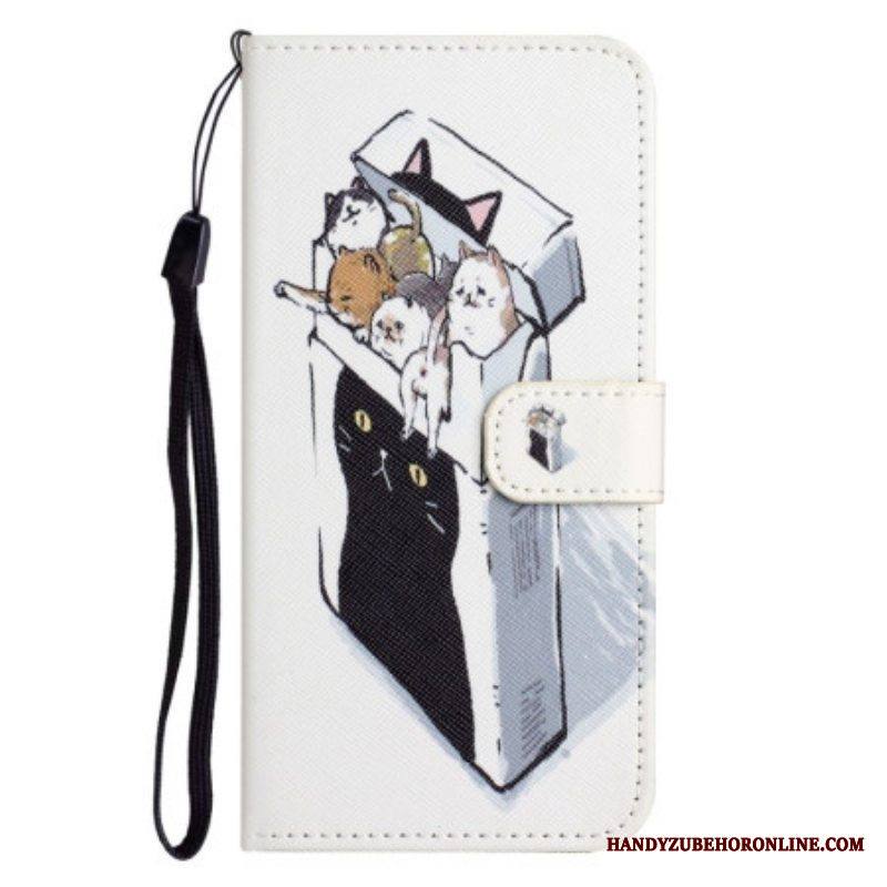 Kotelot Samsung Galaxy S23 5G Suojaketju Kuori Toimitus Thong Cats