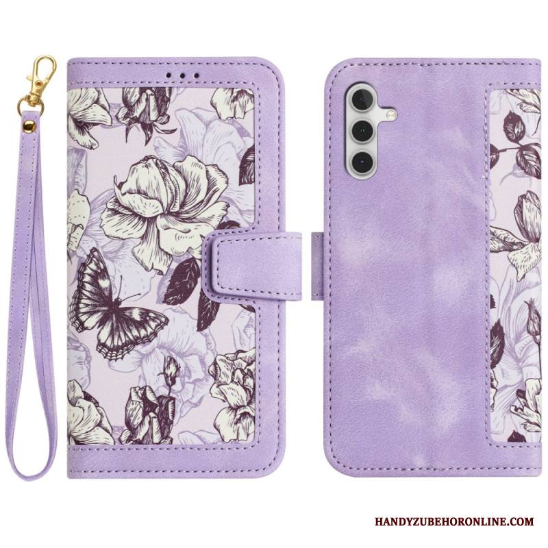 Kotelot Samsung Galaxy S25 5g Kukkakuvioinen Lompakko