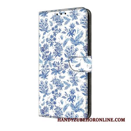 Kotelot Samsung Galaxy S25 Fe Sinisiä Kukkia