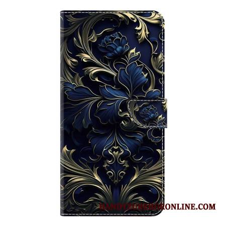 Kotelot Samsung Galaxy S25 Plus 5g Puhelinkuoret Metallinhohtoinen Sininen Kukka