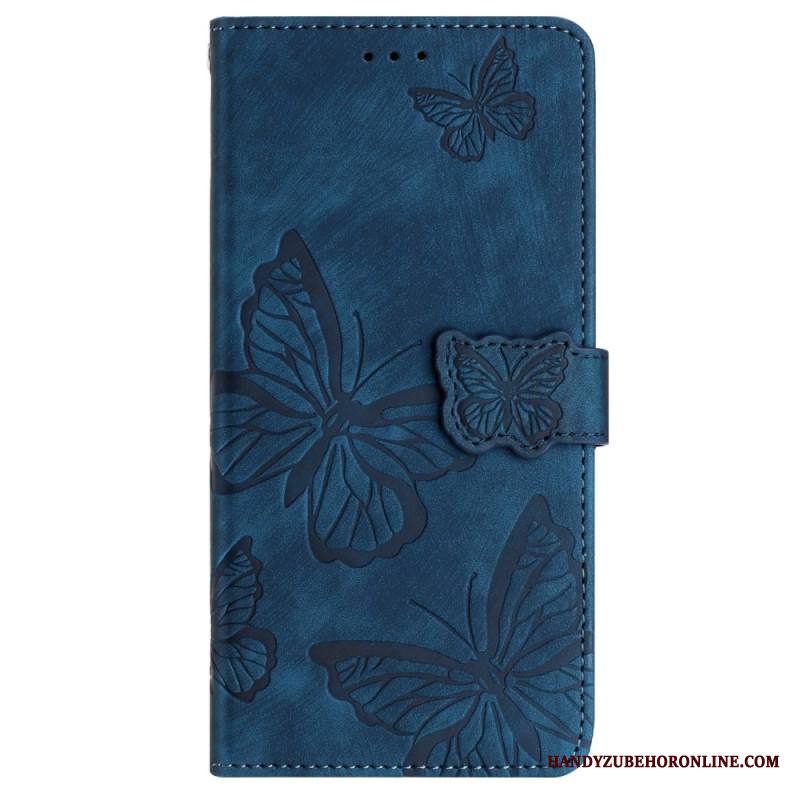 Kotelot Samsung Galaxy S25 Ultra 5g Mokkanahkakuvioiset Perhoset Suojakuori