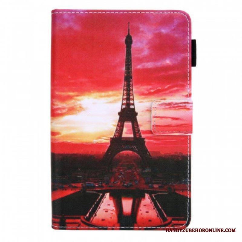 Kotelot Samsung Galaxy Tab A8 (2021) Auringonlaskun Eiffel-torni