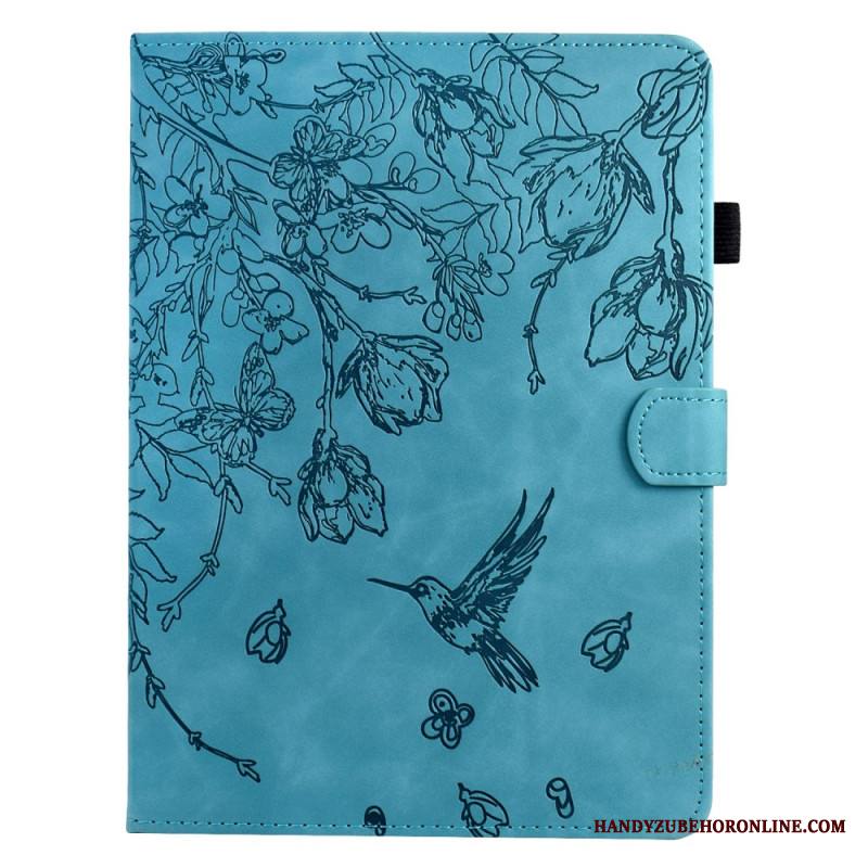 Kotelot Samsung Galaxy Tab S11 Puhelinkuoret Mokkanahkaefekti Kasvikuvio