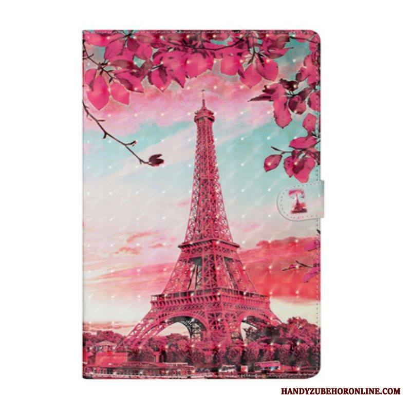 Kotelot Samsung Galaxy Tab S8 Plus / Tab S7 Plus Kukkainen Eiffel-torni