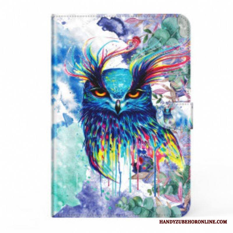 Kotelot Samsung Galaxy Tab S8 / Tab S7 Keinonahkainen Pöllö