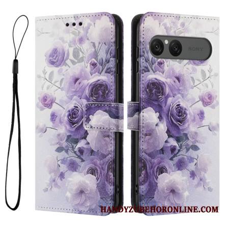 Kotelot Sony Xperia 10 Vii Puhelinkuoret Violetit Ruusut