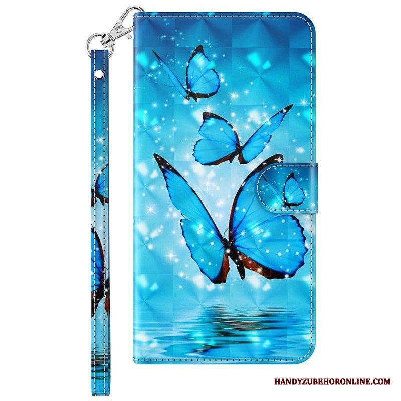 Kotelot Sony Xperia 5 IV Suojaketju Kuori Stringit Perhoset