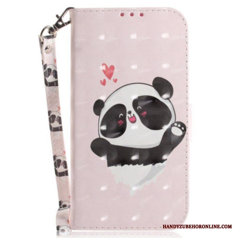 Kotelot Xiaomi 12 / 12X Suojaketju Kuori Panda Love With Lanyard