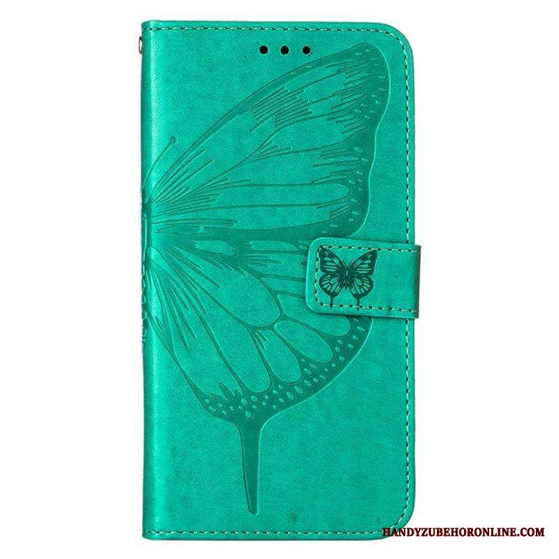 Kotelot Xiaomi 12 Lite Butterfly Design Kaulanauhalla